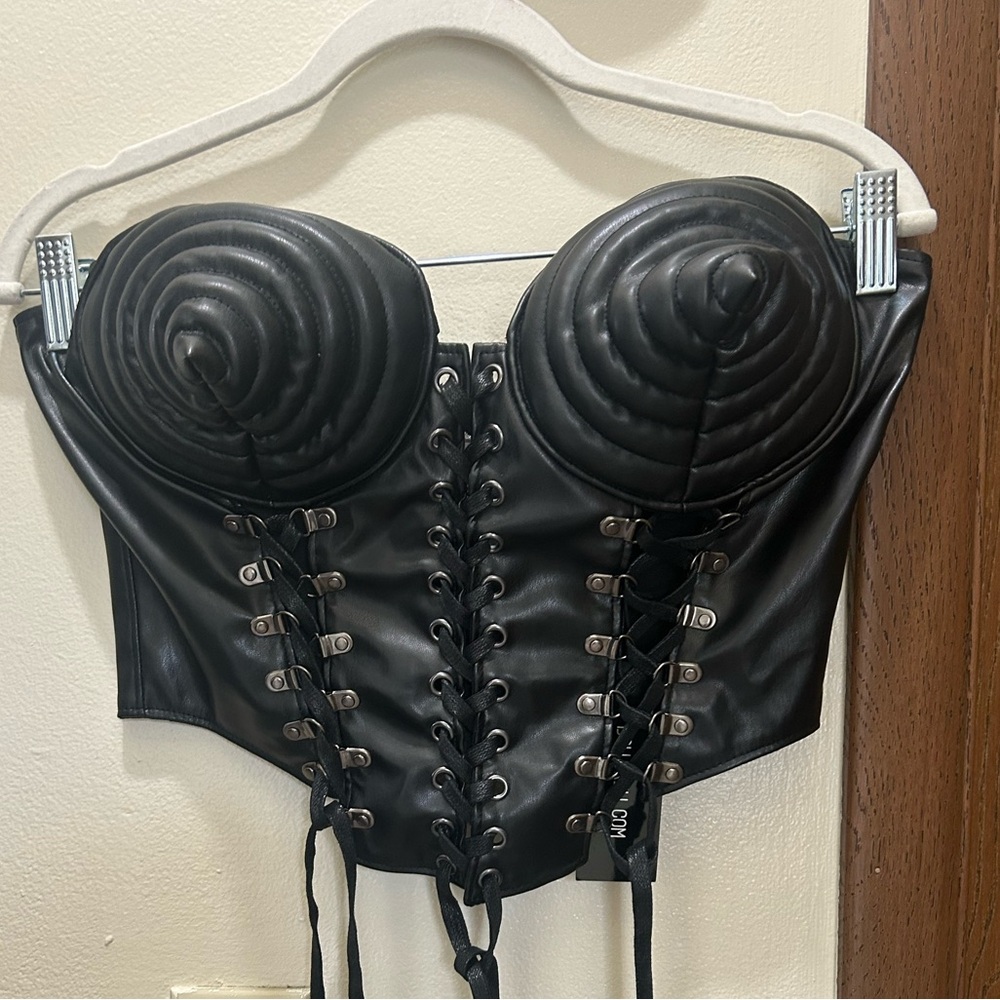 NWT Dolls Kill ELECTRIC EMPRESS CORSET TOP by CLUB EXX Size L